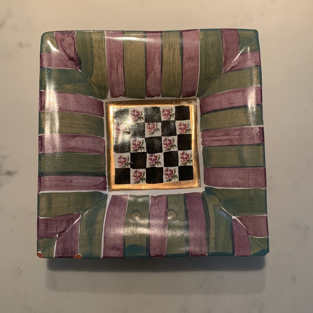 Vintage Mackenzie-Child ceramic dish